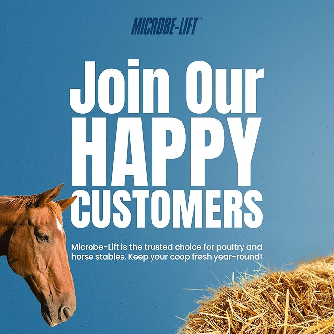 Microbe-Lift Horse Stall Cleaner & Deodorizer – 1 Gallon – Safe Concentrated Spray for Barns, Stables & Horse Areas – Fresh Clean Scent for All Surfaces – Food & Water Safe Formula