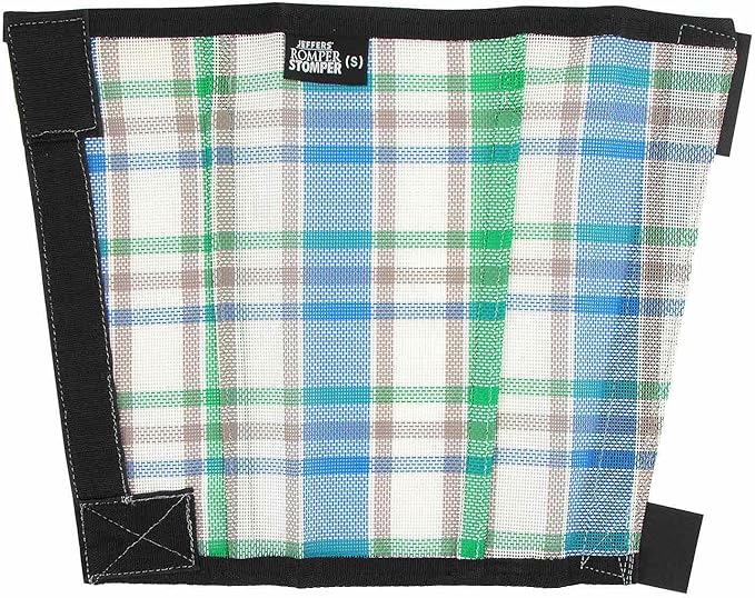 Jeffers Romper Stomper Fly Boots for Horses - Grey, Large – Breathable Mesh Leg Wraps for Insect Protection, Stable Accessories for Summer Turnout, Ride Gear, Horse Hoof & Leg Care - 4 Pack