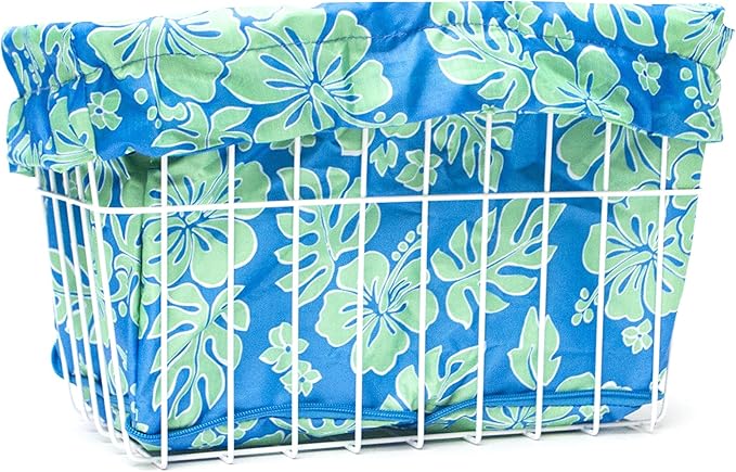 Cruiser Candy Bike Basket Liner Waterproof, Universal Fit for Most Bike Baskets, Stylish 2in1Tote, Bike Basket Cover, EBiKE Front Wire Or Wicker Bike Baskets Fits Up to 15x12x10