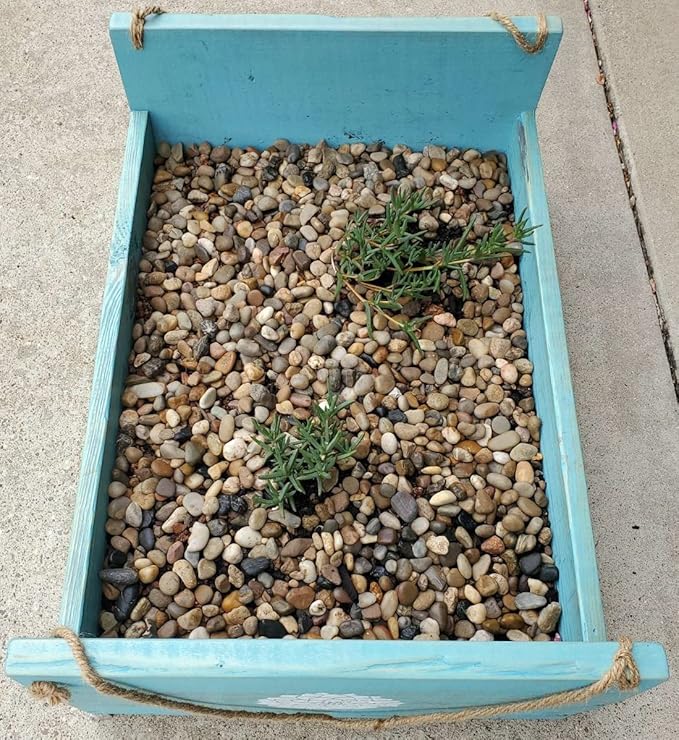 Voulosimi 18 LBS River Rock Stones, Natural Decorative Polished Mixed Pebbles Gravel,Outdoor Decorative Stones for Plant Aquariums, Landscaping, Vase Fillers