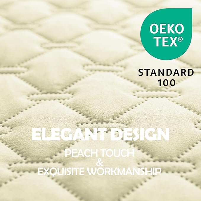 gogobunny 100% Double-Sided Waterproof Dog Bed Cover Pet Blanket Sofa Couch Furniture Protector for Puppy Large Dog Cat, Reversible (40x50 Inch (Pack of 1), Dark Cream/Light Cream)