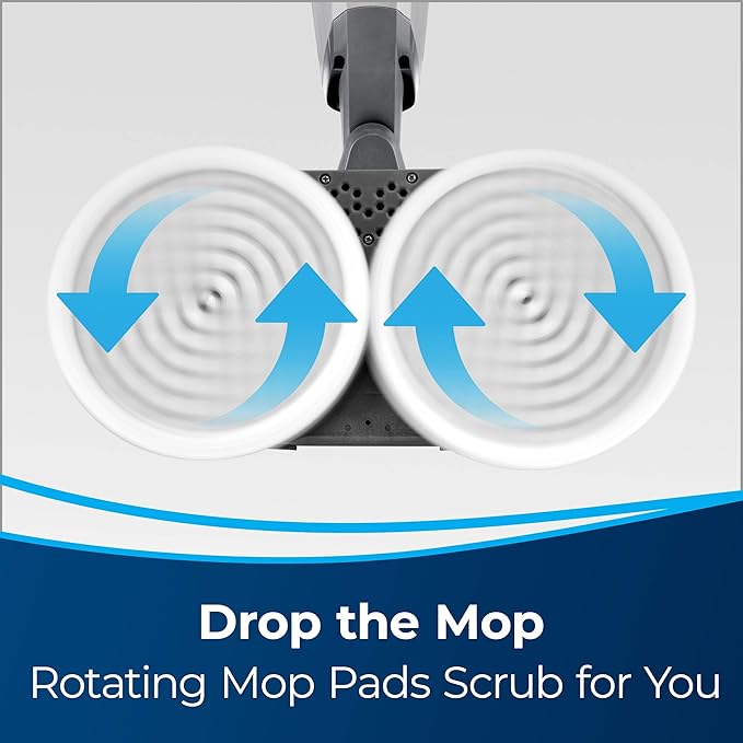 BISSELL Spinwave Cordless Hard Floor Expert Spin Mop Cleaner 18V with washable mop pads for sealed hard floors