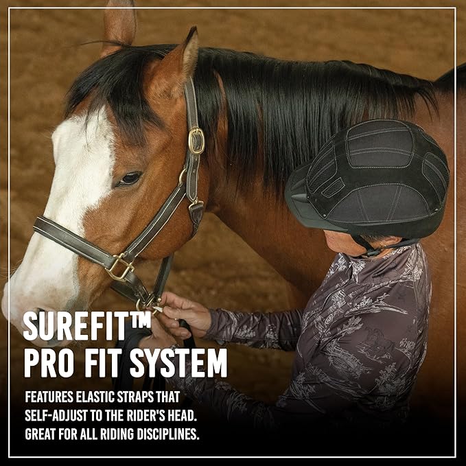 Troxel Sierra Rugged Horse Riding Helmet, Low-Profile, Self-Adjustable Design, Safety Horseback Riding Gear