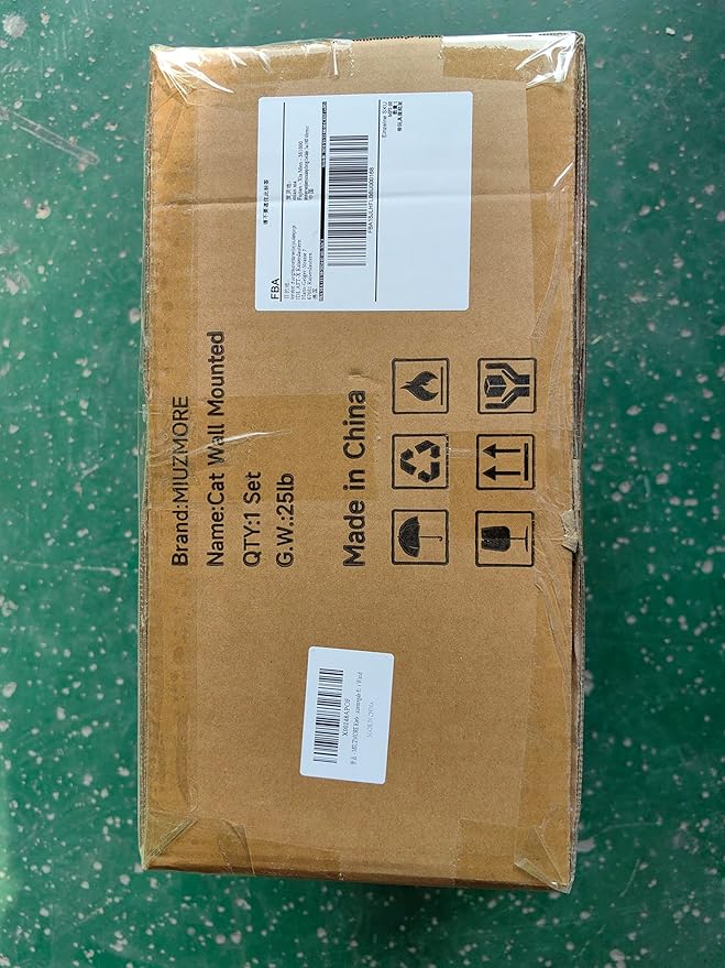 Wall-Mounted Cat Shelves for Large Cats – 9-Piece Pine Wood Cat Furniture with Scratching Posts, Ladder & House – Indoor Modern Climbing Wall Gym for Cats