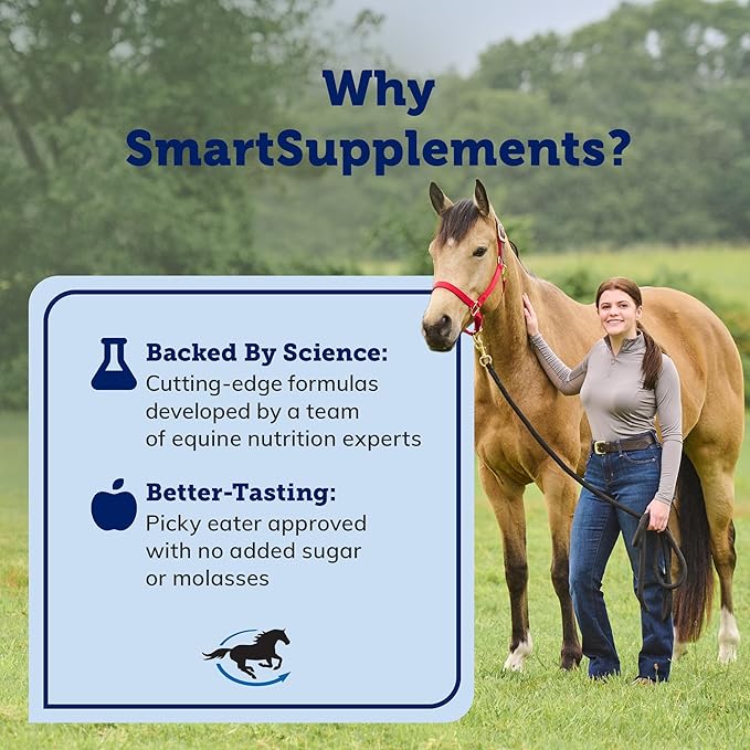 SmartEquine SmartCookies | Healthy Treats for Horses Made from Coconut Meal, Beet Pulp, Alfalfa, and Flaxseed Oil | No Sugar Added Horse Treats | Carrot Cake Flavor Cookies for Horses, 3 lb Bag