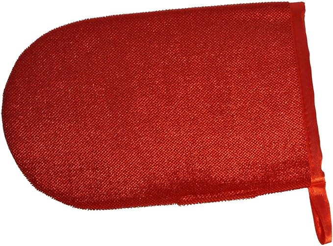 Hair Magnet Pet Fur Removal Mitt, Lint, Fur, and Dander Cleanup for Furniture, Clothing, and Upholstery, Reusable, Durable, Quick & Easy Cleaning, Red, 2-Pack