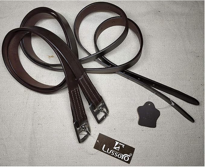 Leather English Riding Horse Saddle Starter Kit Brown Saddle Combo Pack Set of 7 pcs