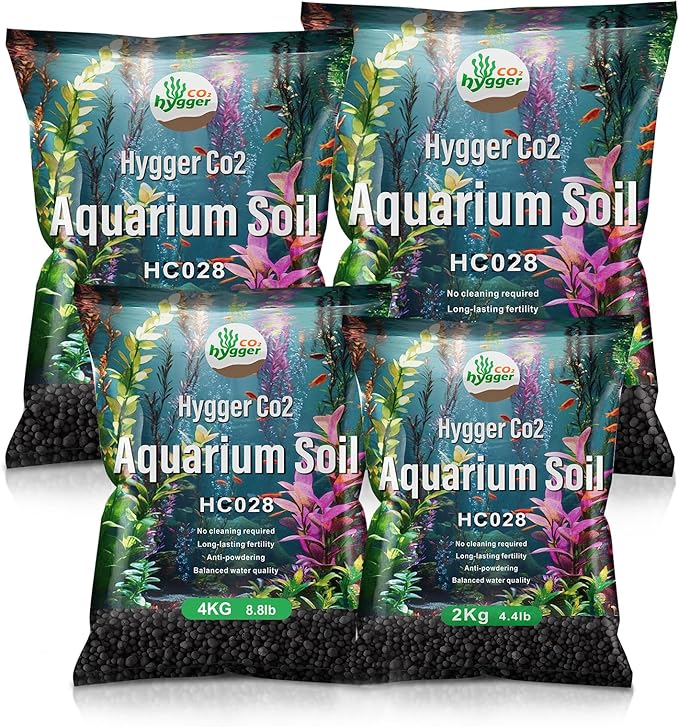 Upgraded Aquarium Soil Water Grass Mud, Ideal for Fish Tank Aquascaping Aquarium Substrate Soil for Plants and Shrimps, No Need to Wash (8.8 Pounds)