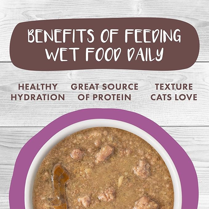 Weruva Classic Cat Stews!, Stewbacca with Chicken, Duck & Salmon in Gravy, 2.8oz Can (Pack of 12)