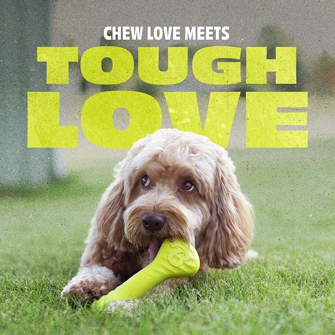 Benebone Natural Rubber Dog Bone Chew Toy, Natural Rubber