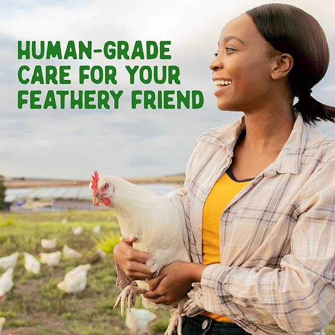 Doc Eddie’s Backyard Chicken Supplement - Plant-Based Treats for Egg Laying Hens - Poultry Feed Enrichment Made with Omega 3 Rich Algae - Essential for Immune Health, Feather Regrowth, Egg Production