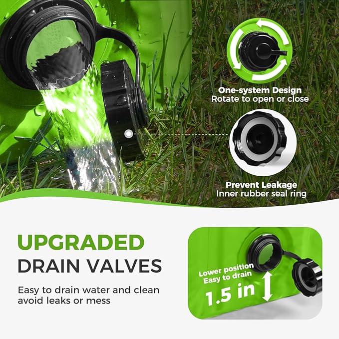 Furrybaby Dog Pool, Foldable Dog Pools for Large Dogs Portable Kiddie Pool Pet Doggie Wading Swimming (Green 63'') Indoor and Outdoor