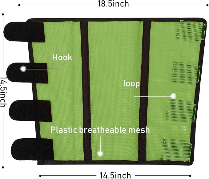 Jexine 12 Fly Boots for Horse Set of 12 Loose Breathable Mesh Horse Fly Sheets Protective Horse Leg Wraps Leggings for Preventing Flies and Mosquitoes Bites (Blue, Green, Brown)