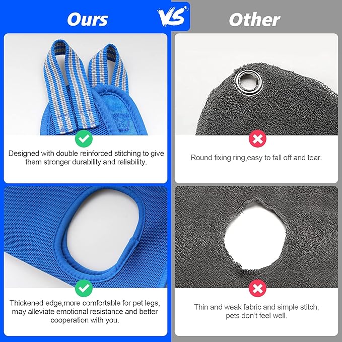 Pet Grooming Hammock for Medium/Large Dogs with Nail Clippers/Nail Trimmers/Grooming Scissors, Dog Grooming Harness for Nail Trimming, Pet Grooming Sling Helper