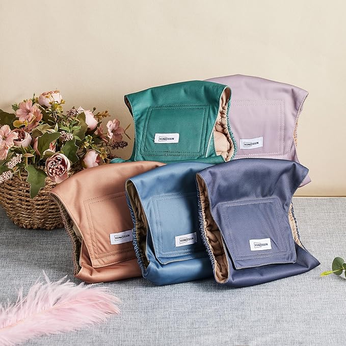 Reusable Dog Diapers Male, Premium Washable Belly Bands for Male Dogs XXL, Pack of 5, High Absorbing Male Dog Wraps for Doggie & Puppy in Incontinence or Excitable Urination and Training(XXL)