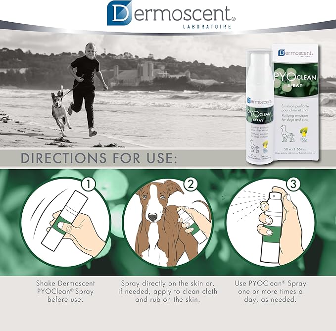 Dermoscent PYOclean® Spray for Dogs & Cats 50 ml (1.66 fl. oz.)