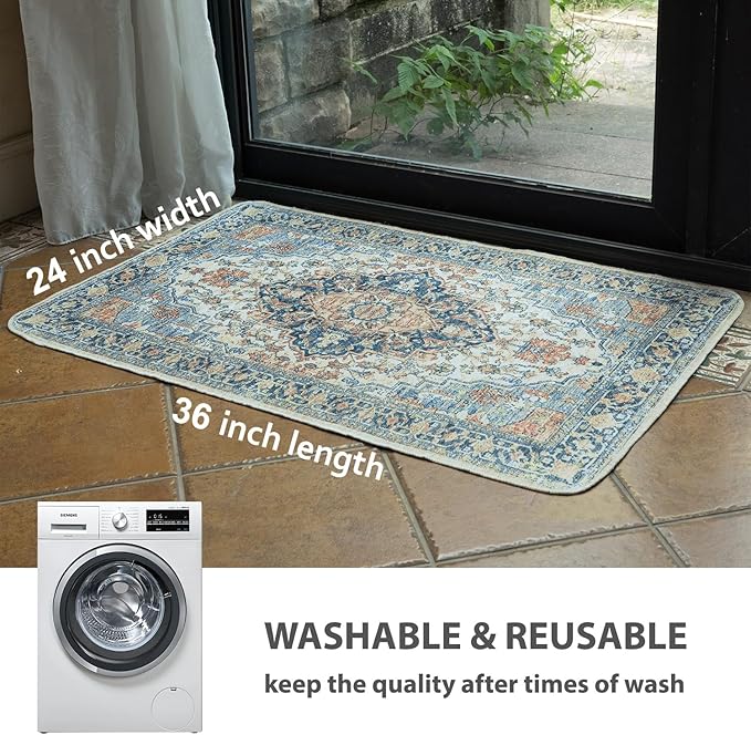 nunubaby 4PACK Washable Pee Pads for Dogs, Stylish, Non-Slip and Leak-Proof Pee Pads. Reusable Potty Pads for Dogs for Crates and Floors.(Beige/Multi, 24" x36")