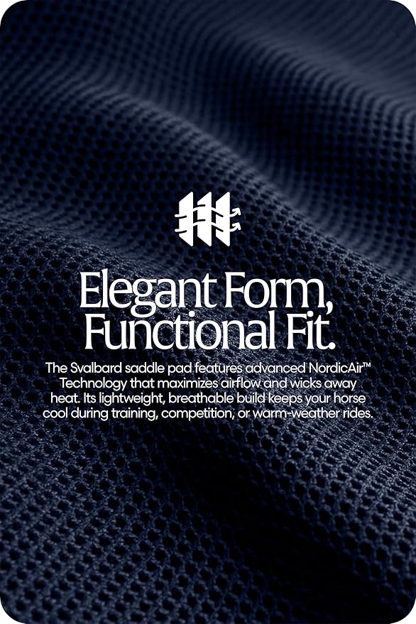 Equinavia Svalbard NordicAir™ Tech All Purpose Saddle Pad | Breathable Micromesh | Contoured Shape
