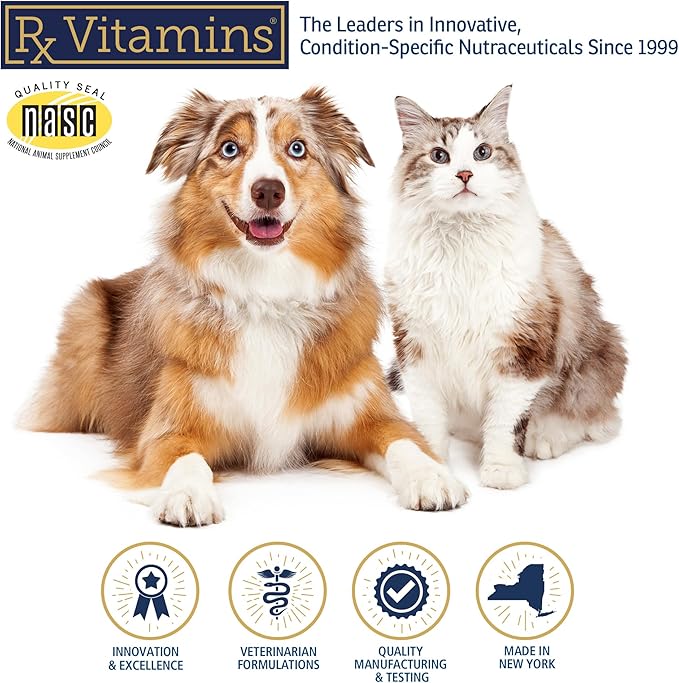 Rx Vitamins NutriCalm - Calming Care for Dogs with Valerian Root, Tryptophan, & Ashwagandha - Aids in Separation Anxiety Relief for Dogs and Stress Relief - Road Trip Essentials & Relaxant - 50ct