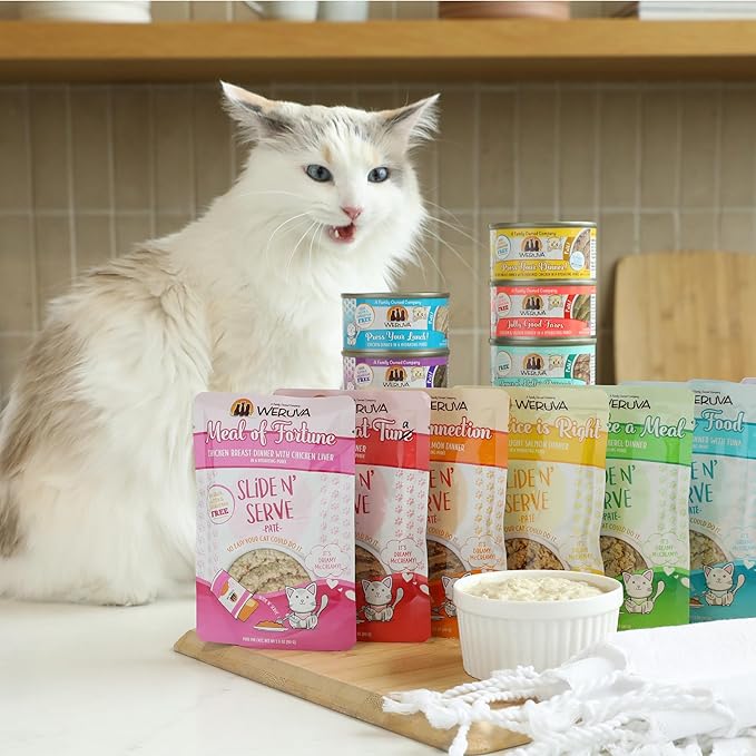 Weruva Wet Cat Food, Press Your Lunch with Chicken Pate, 3oz Can, Pack of 12