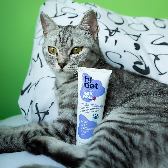 Anti-Hairball Malt, Cat Treats Lickable, Hairball Treatment for Cats, Supports Digestive System, 2.65 Oz (Pack of 6)