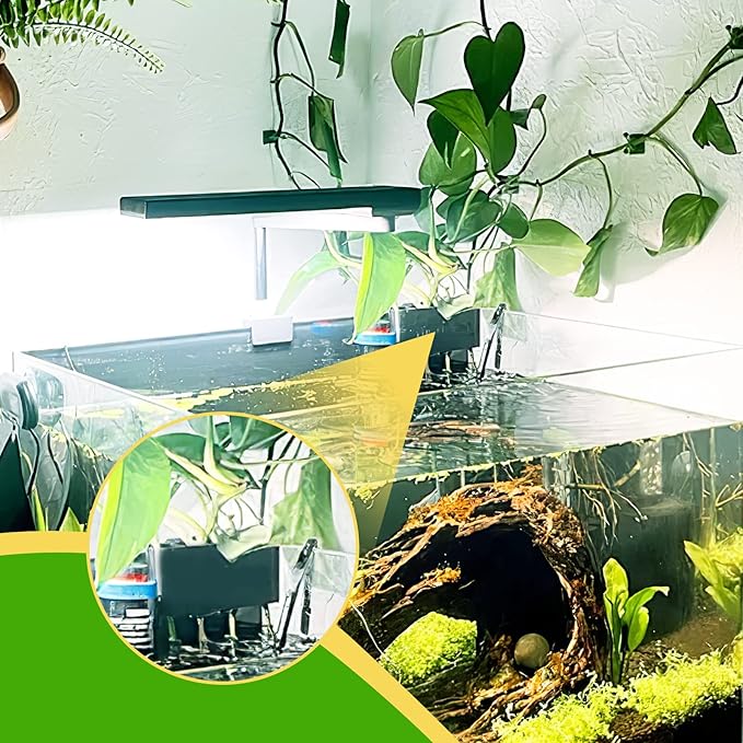 Aquarium Plant Holder with 5 Hole, Plastic Aquatic Plant Pot, Aquarium Planter Cups for Aquarium Plants Live, Aquarium Decor for Fish Tank Live Plants, 1.5inch