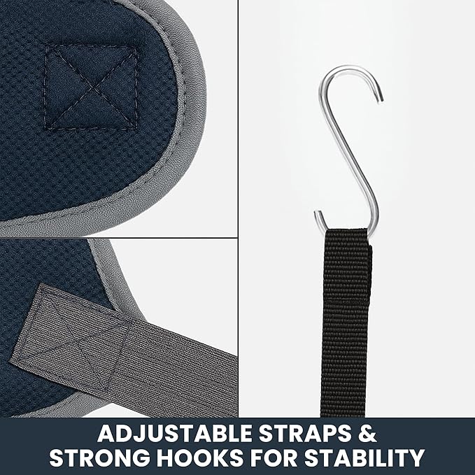 Grooming Hammock Kit for Dogs & Cats, Includes Hammock Harness, Nail Clippers, Nail File, Grooming Glove, Dematting Comb, S-Hooks, Carabiners & Storage Bag for Easy Home Grooming small (75×49) cm