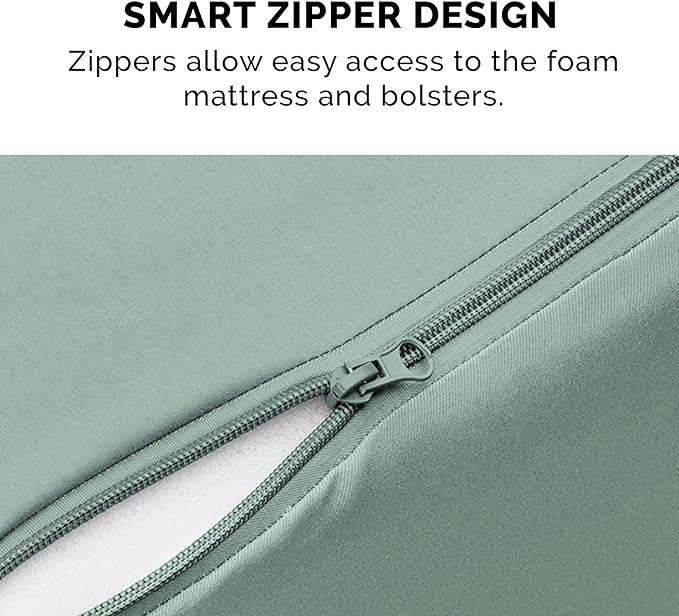 Furhaven Cooling Gel Dog Bed for Medium/Small Dogs w/ Removable Bolsters & Washable Cover, For Dogs Up to 35 lbs - Pinsonic Quilted Paw L Shaped Chaise - Iceberg Green, Medium