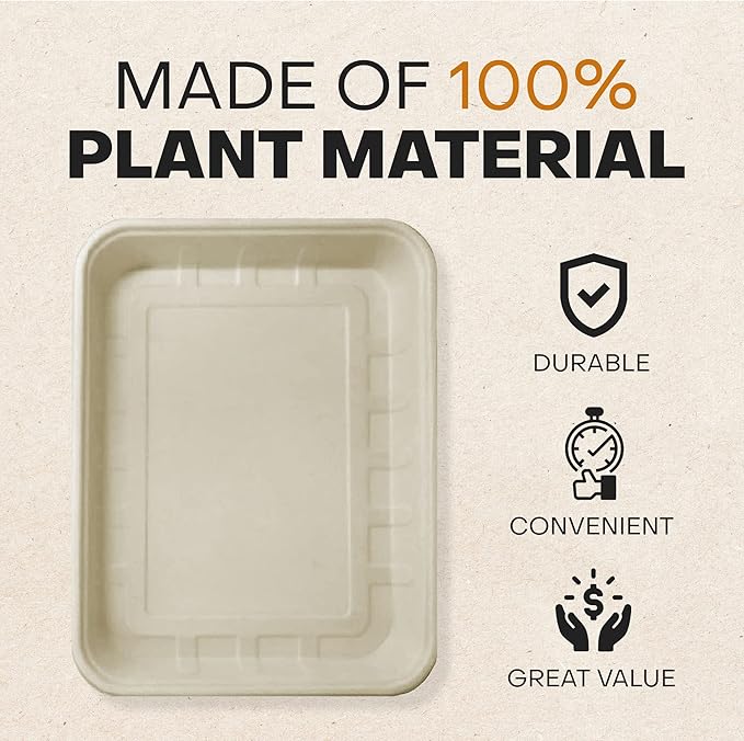 (6-Pack) Disposable Cat Litter Boxes - Low Entry, Shallow for Senior Cats - Easy for Mobility-Challenged Cats, Small Travel Cat Litter Box