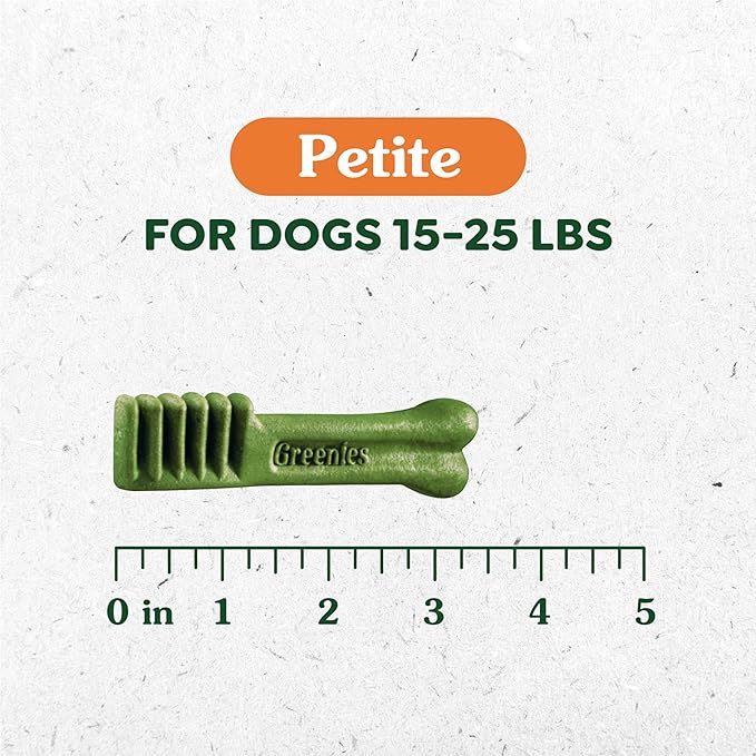 Greenies Petite Dental Dog Treats, 3-Flavor Variety Pack, (3) 12 oz. Pouches, 60 Total Treats