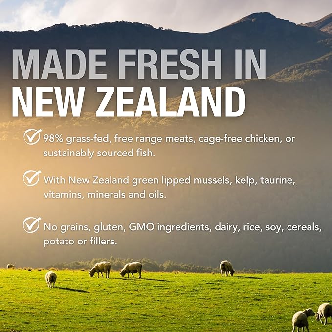 Feline Natural New Zealand Canned Catfood Wet Food, High-Meat, Low-Carb, & Grain Free Cat Food Wet, Beef & Hoki Feast, 3 oz, Pack of 24