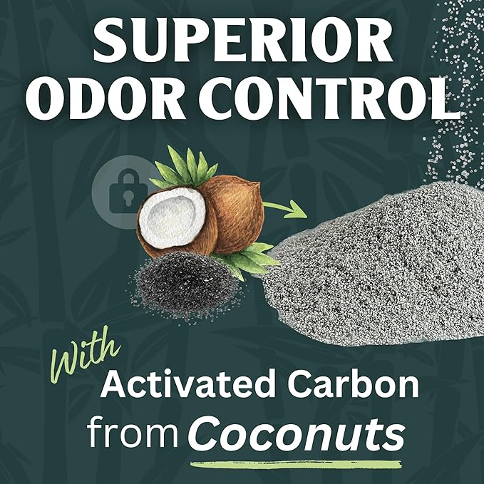 Sprinkle & Sweep Litter Box Deodorizer - Cat Litter Deodorizer Non Toxic and Safe for Kittens - Instantly Eliminates Foul Smells and Urine Odors (Pack of 4)