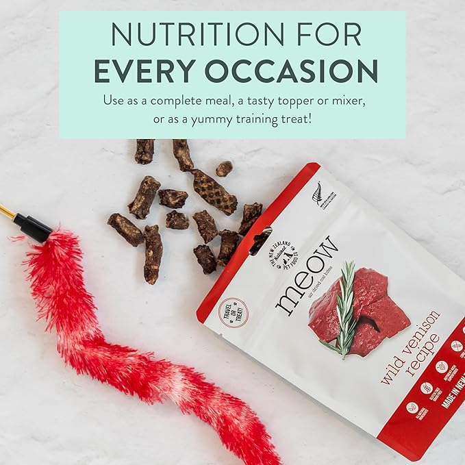 The New Zealand Natural Pet Food Meow Venison Air Dried Food 26.5oz