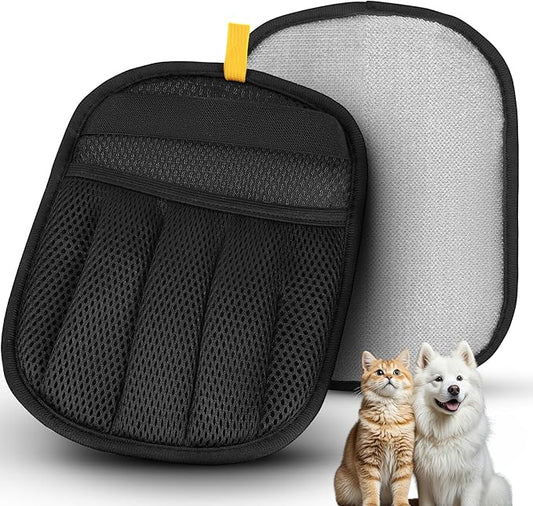 Pet Hair Remover, 2025 Upgrated Five-Finger Electrostatic Pet Hair Removal Gloves, Cat & Dog Hair Remover for Couch, Furniture,Clothing, Animal Fur Removal Tool, Cat Grooming Gloves-1PCS