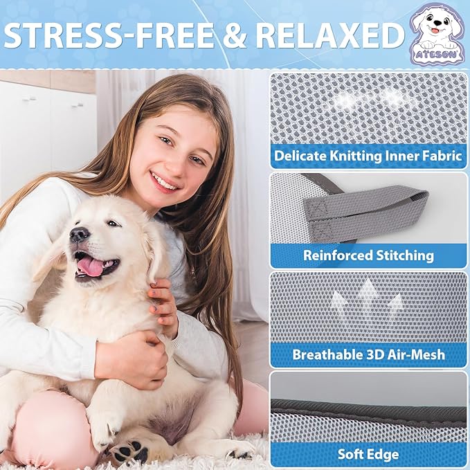 Pet Grooming Hammock Harness for Large Giant Dogs Nail Trimming XXL, Dog Sling for Cutting Nails, Dog Hanging Holder Hanger with Nail Clippers, Nail File, Scissors