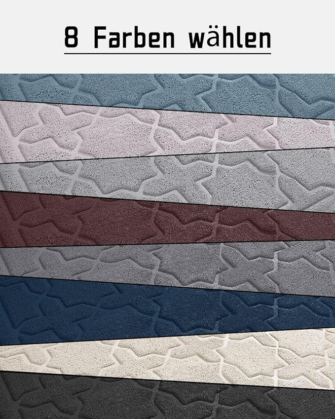 Yimobra Cat Litter Mat, 35.4"x23.6" Litter Box Mat with Litter Lock Mesh, Soft Cat Litter Mat Litter Trapping Mat, Easy to Clean, Non-Slip, Water Resistant, Litter Free Floors, Grey