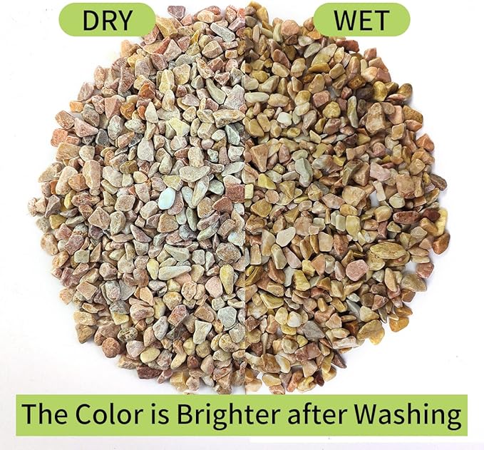 10 LB Natural Pea Gravel Small Pebbles - 3/8 Inch Decorative Pebbles for Indoor Plants,Terrarium Rocks, Outdoor Decorative Rocks, Vase, Succulent Rocks, Aquarium Gravel and Landscaping Rocks