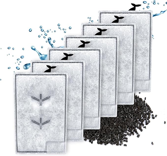 Erreloda 6 Packs Extra Small Filter Cartridges Replacement Compatible with Aqueon QuietFlow E Internal Power Filter Size 3