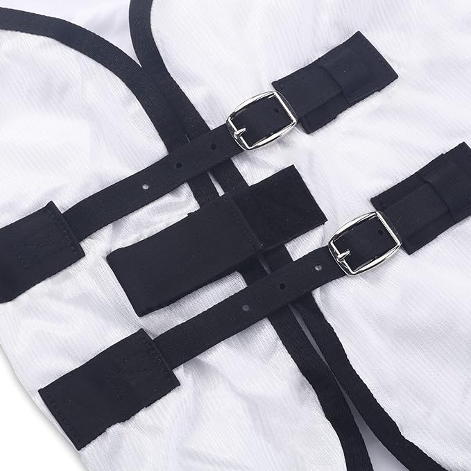 Comfy Mesh Horse Fly Sheet Equine Summer Sheets Stand Neck White 72