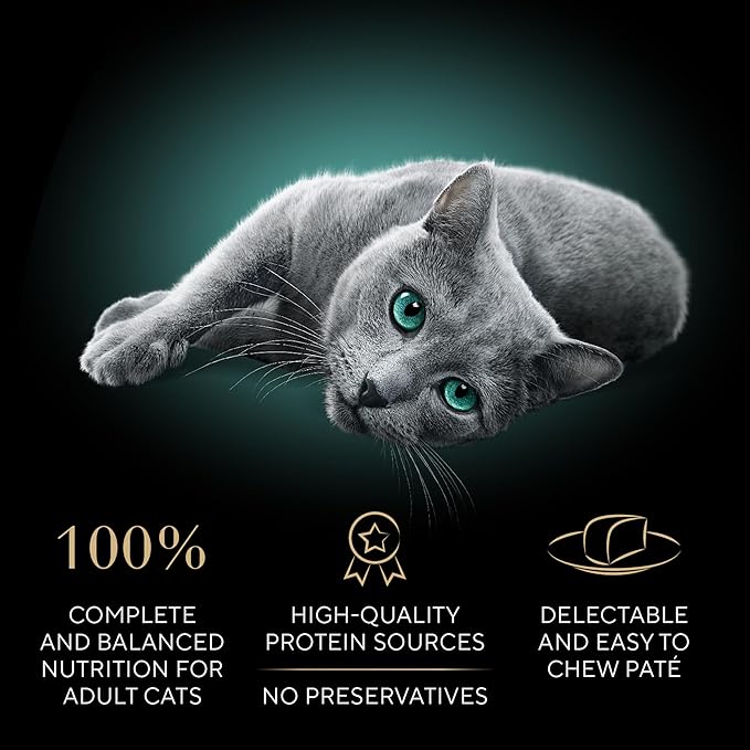 Sheba Perfect Portions Wet Cat Food Pate with Sustainable Salmon and Tender Whitefish & Tuna Entree Variety Pack, 2.6 oz. Twin-Pack Trays (12 Count, 24 Servings) (Pack of 2)