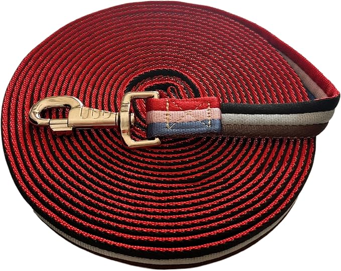 Premium Horse Training Lunge Line with Alloy Trigger Buckle for Accurate Equestrian Training of 26 Foot (8 Meters)