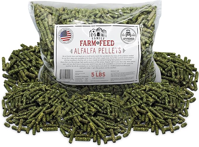 | Alfalfa Hay Food | Small Pet | Young and Adult | Pellets | 5 Pounds