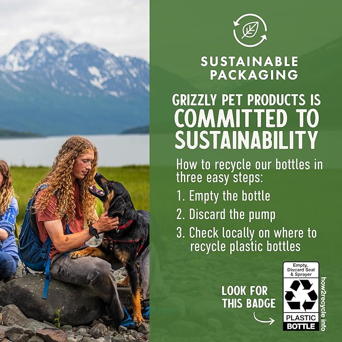 Grizzly Pet Products Algal Plus Omega 3-6-9 Food Supplement for Dogs and Cats, 8 Ounce Bottle