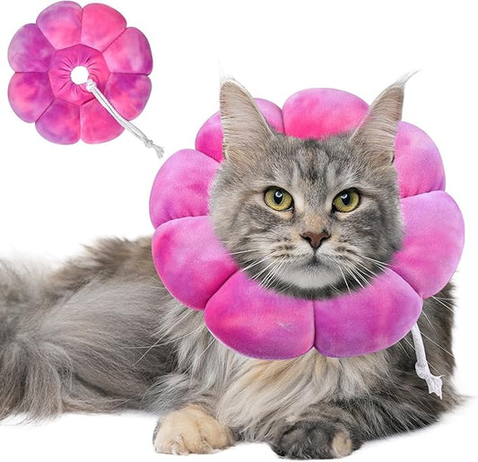 Dog Cat Surgical Recovery Cone, Pet Protective Collar, Soft Neck Cone to Stop Licking Wound for Cats & Kittens, Small Dogs After Surgery