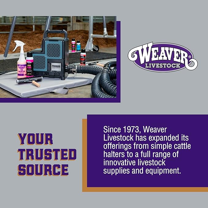 Weaver Livestock Braided Poly Rope Cattle Halter, Adjustable Style Cow Calf Halter, Livestock Handling Equipment for Showing, Hot Pink/Coral/Mint