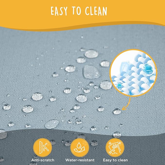 Daisy Cot, XL Foldable Elevated Dog Bed, Portable Raised Outdoor Folding Dog Cots, Cooling, Chew Proof, Waterproof, Heavy Duty Up to 160 lbs for Camping/Home, Grey, 49"x 33"x7"