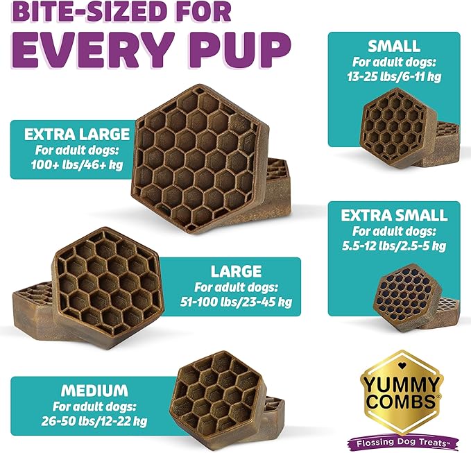 Dog Dental Treats – Vet VOHC Approved, Removes Tartar & Cleans Teeth – Yummy High Protein Chicken Treat for Large Dogs (Mini Pack, 6 Count)