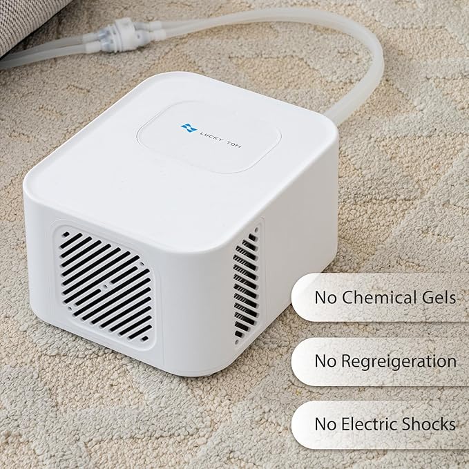 Pet Bed Cooling System, Consistent Cold Water Pad, No Refrigeration or Chemical Gel Needed, Machine Washable Bed, Ideal for Home and Crates (Cooling Green, 41" x 28")