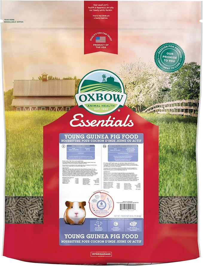 Oxbow Essentials Young Guinea Pig Food - 25 lb.