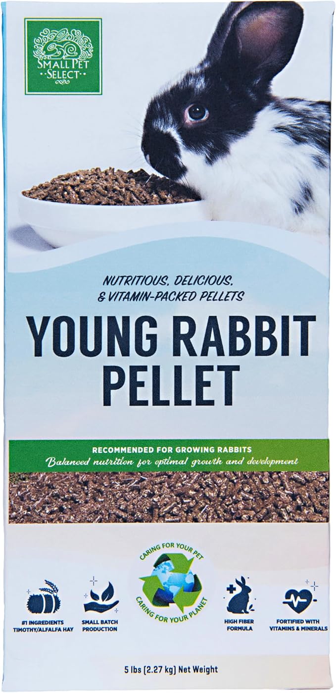 Small Pet Select - Young Rabbit Pellet Food, 5lb (Pack of 2)